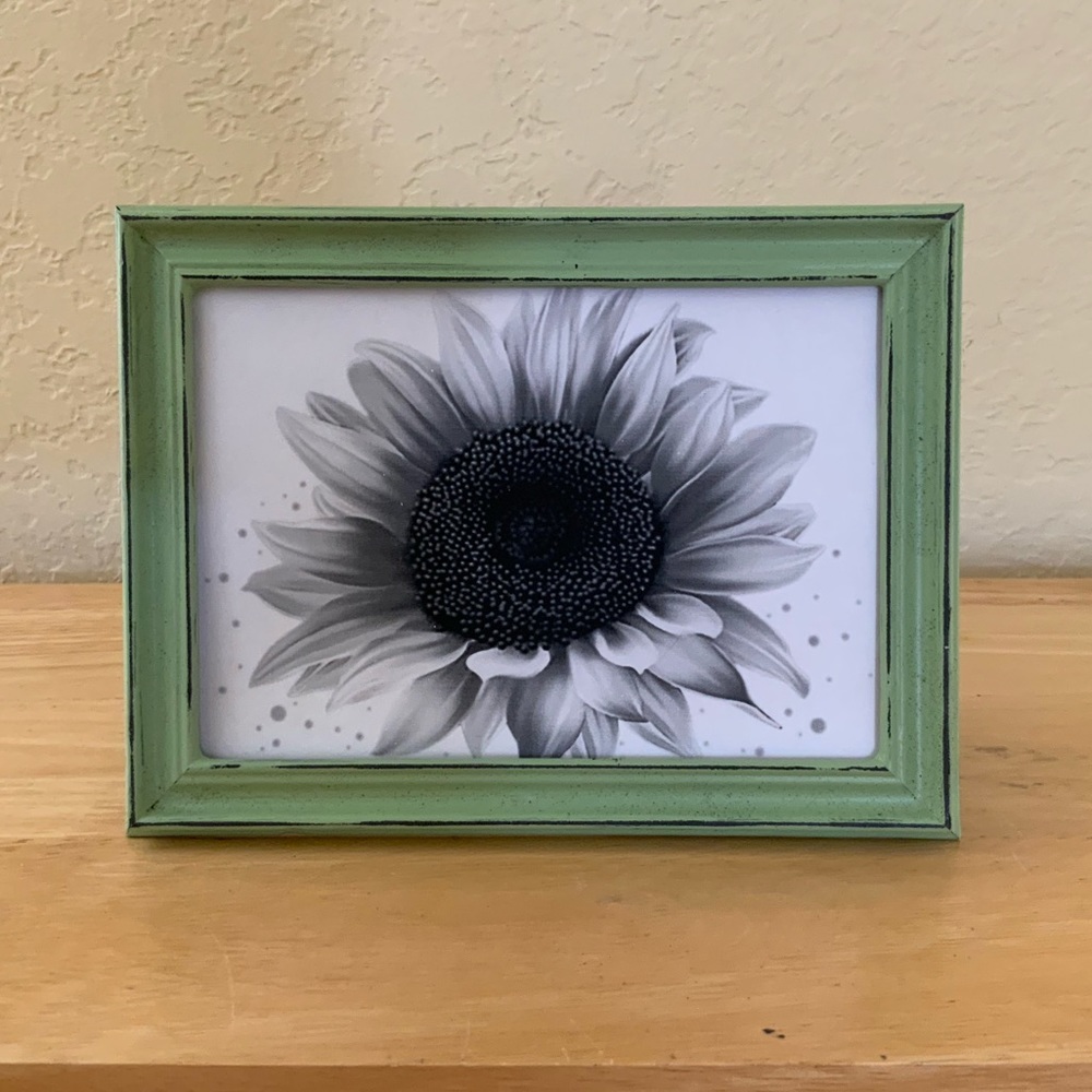 Farmhouse Sunflower picture 5x7 w/frame